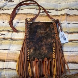 Cowhide purse